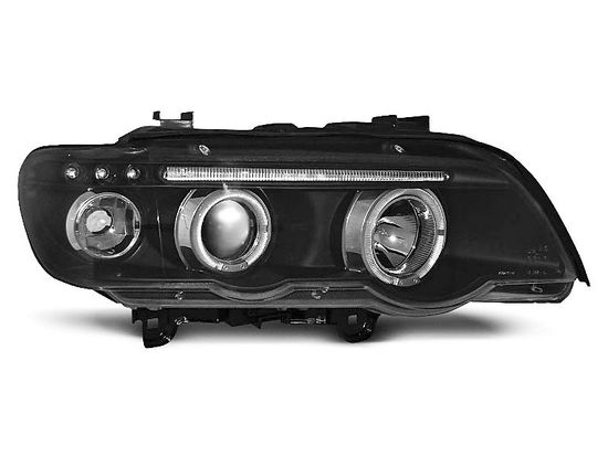 Передние фары ANGEL EYES BLACK для BMW X5 E53
