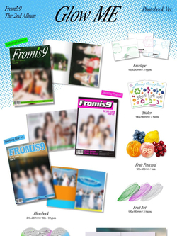Альбом fromis_9 - GLOW ME 2nd Album PHOTOBOOK 3 Version SET