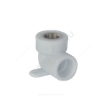 Угольник PP-R комбинированный белый Дн 25х1/2" ВР с креплением PRO VALFEX 10120025-PRO