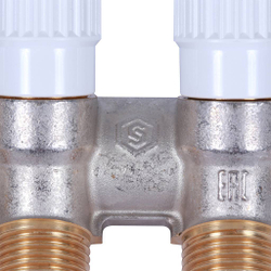 Коллектор распределительный  3/4", 3 отвода 1/2" плоское уплотнение