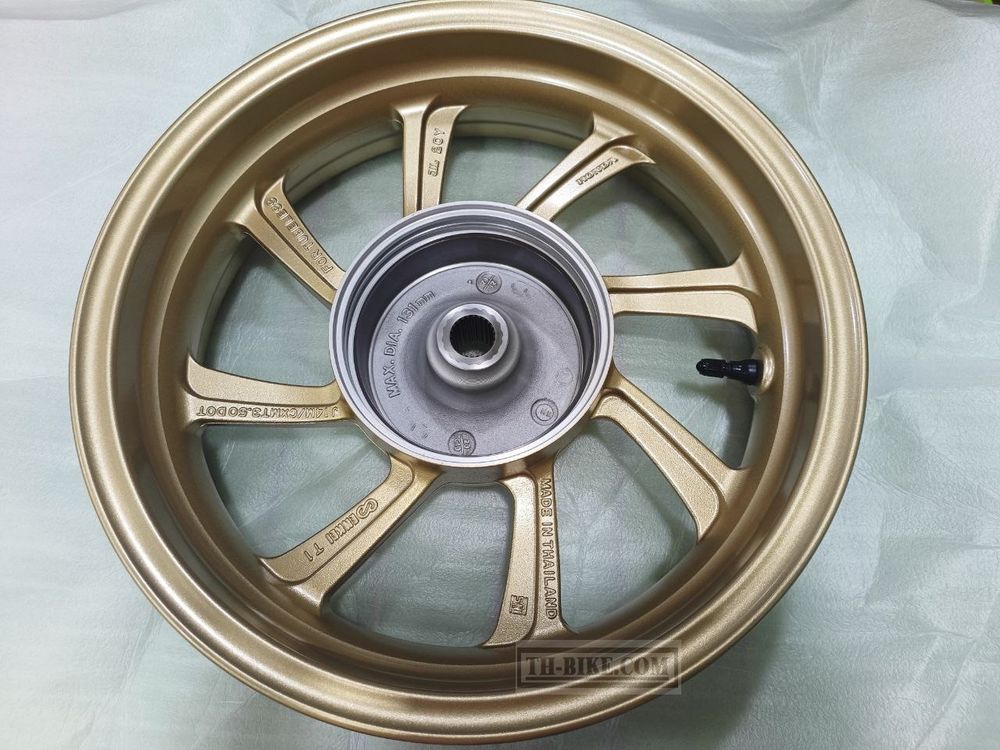 42650-K97-T00ZB. WHEEL SUB ASSY., RR. GOLD COLOR. rear wheel Honda PCX.
