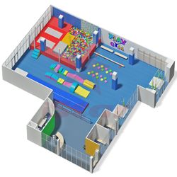 Гимнастический центр "Play Gym" - проект зала в торговом центре “Baby Store”