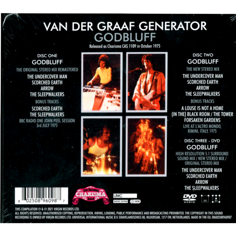Van Der Graaf Generator / Godbluff (Deluxe Edition)(2CD+DVD Audio)