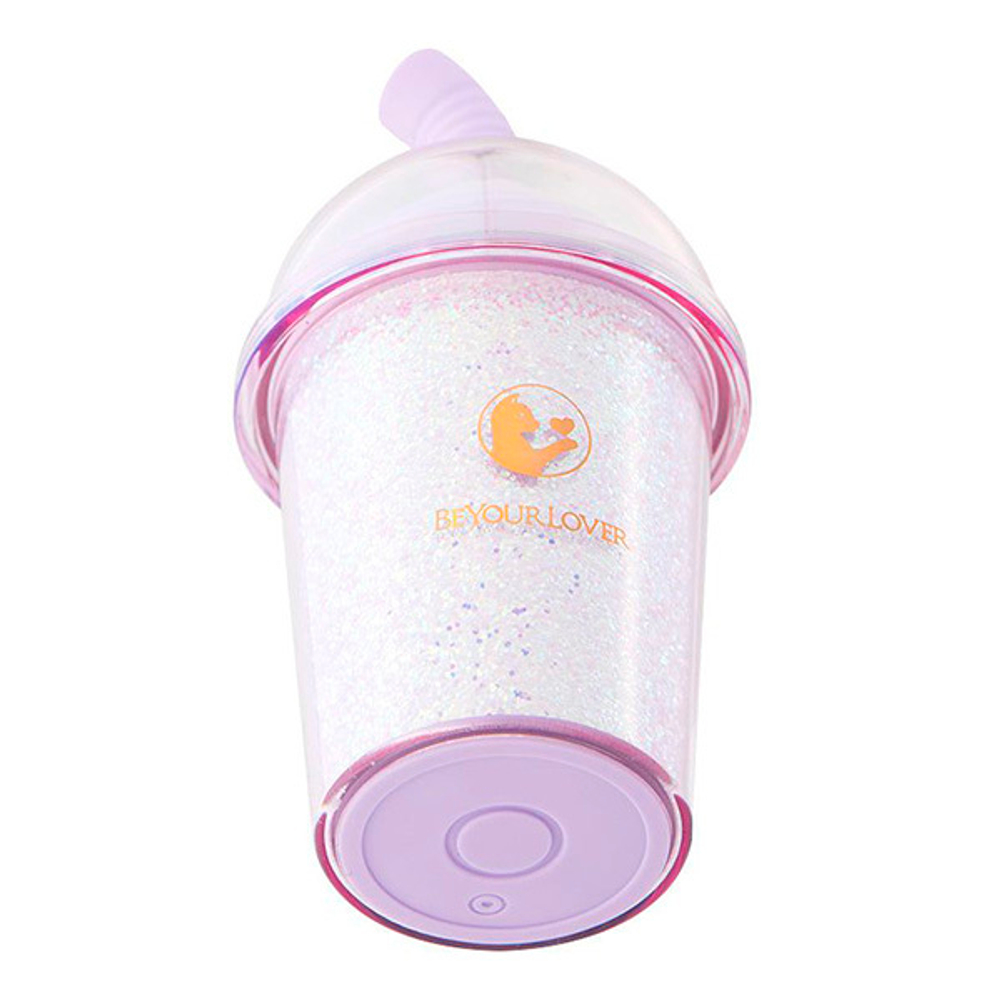 Портативный вакуумный клиторальный стимулятор 9,2см с подогревом BeYourLover Joy Cup Diamond Version BX288A-S
