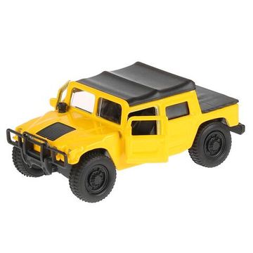 Машина металл HUMMER h1 ПИКАП, 12 см, двери, багаж., инерц., кор. Технопарк