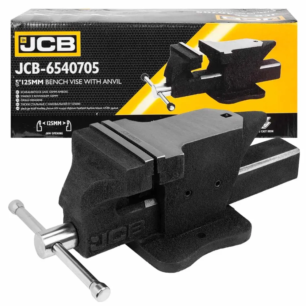 Тиски стальные с наковальней 125мм (5'') JCB JCB-6540705
