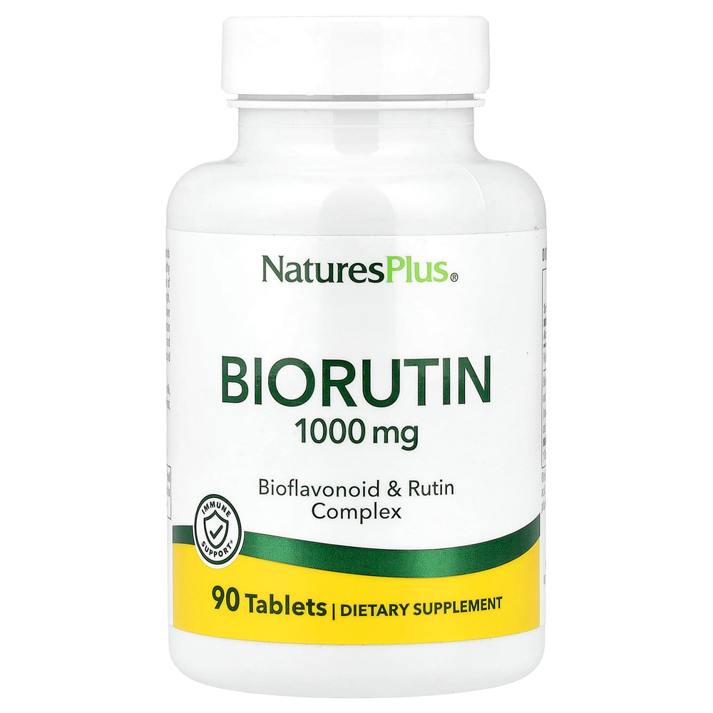 NaturesPlus, Biorutin, комплекс биофлавоноидов и рутина, 90 таблеток