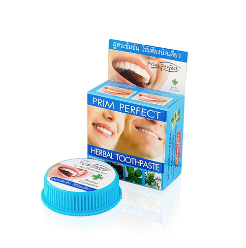 Отбеливающая зубная паста со Стреблюсом PRIM PERFECT Herbal Toothpaste