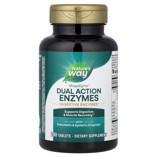 Nature's Way, MegaZyme®, ферменты двойного действия, 200 таблеток
