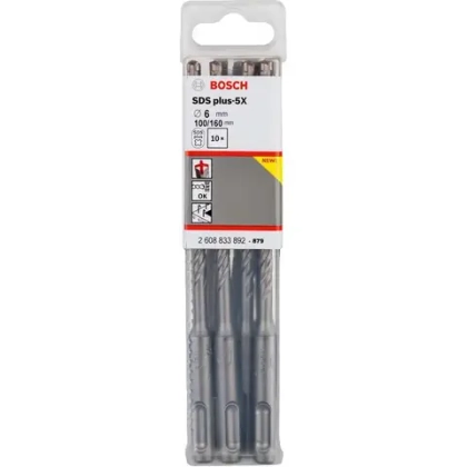Бур по бетону SDS plus-5X 6x100x160 мм, 10 шт. BOSCH 2608833892