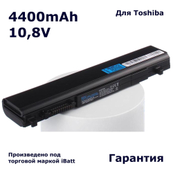 Аккумулятор iBatt 4400mAh, для Satellite R630-131 Portege R930-KMK Tecra R940-DDK R835 R830-126 R830-1 R930-KLK R630-145