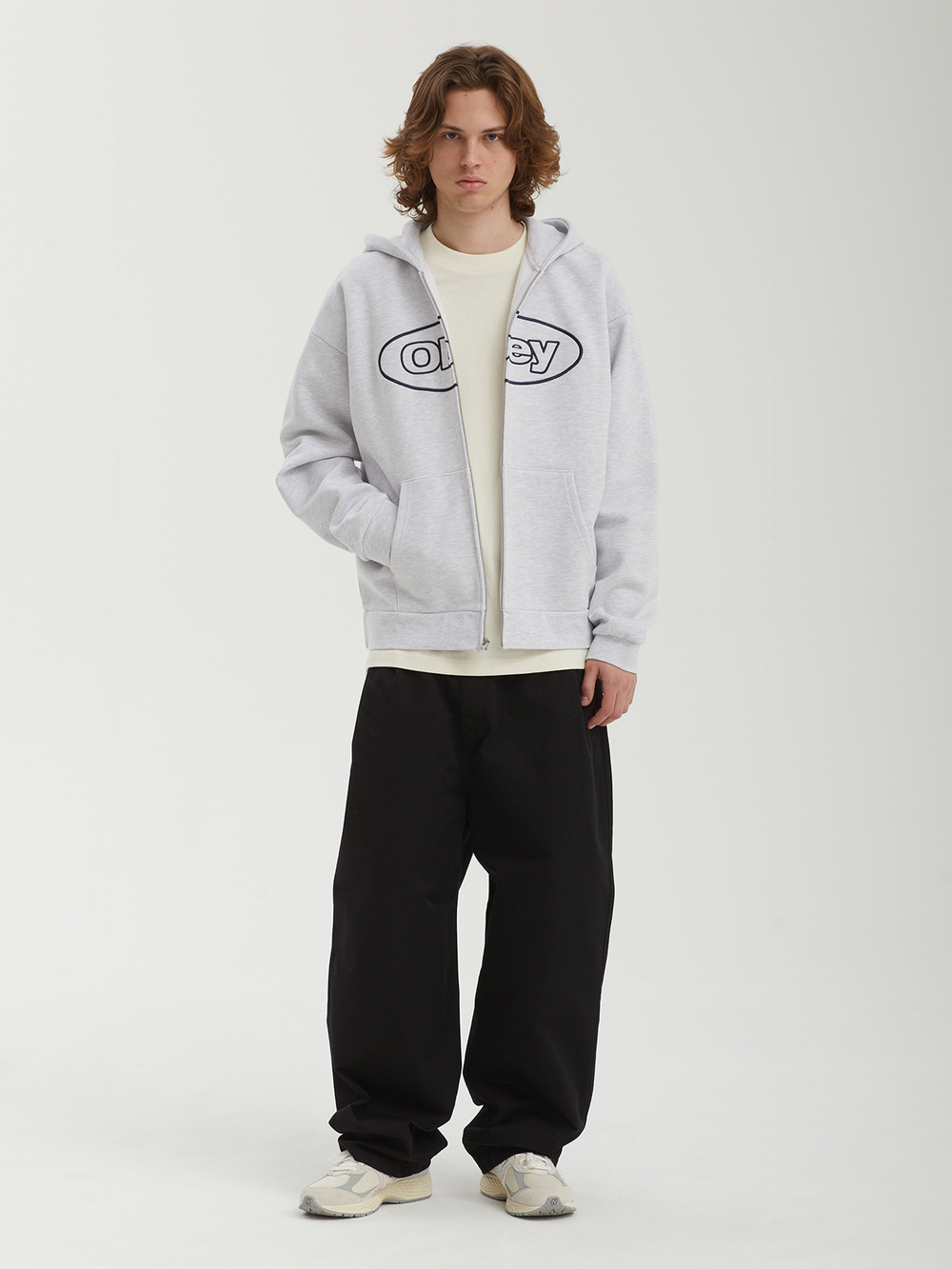 Мужская Толстовка Obey Oval Extra Heavy Zip