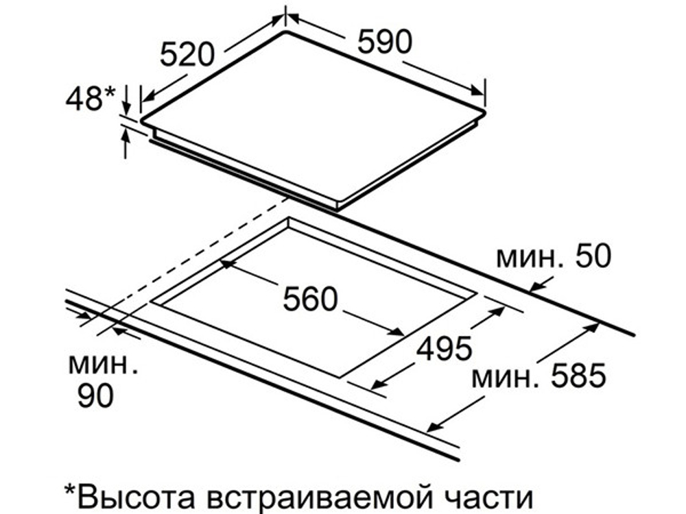 Варочная панель MAUNFELD CVCE594BK электрическая