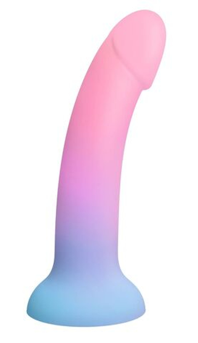 Фаллоимитатор из жидкого силикона Dildolls Utopia L - 19,5 см. (Цвет: разноцветный)