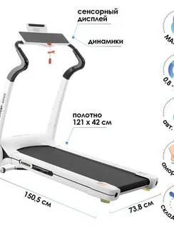 Беговая дорожка электрическая ONLITOP-MINI5, 150,5 х 73,8 х 124,6 см