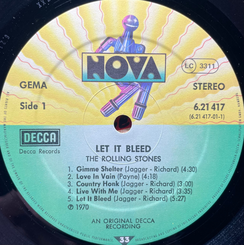 Rolling Stones ‎– Let It Bleed (Германия)