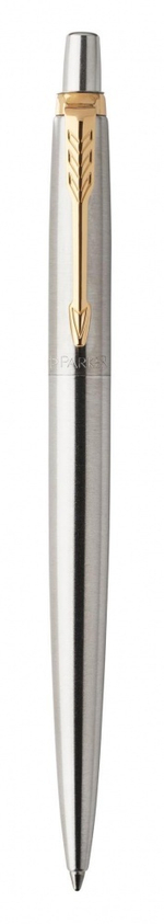 Подарочный набор: Шариковая ручка Parker Jotter Essential, St. Steel GT и Ежедневник недатированный серебристый