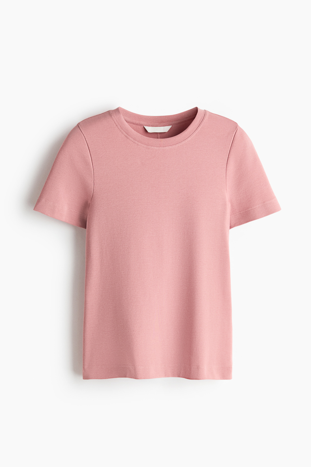 Хлопковая футболка — Тёмно-коричневый - H&M