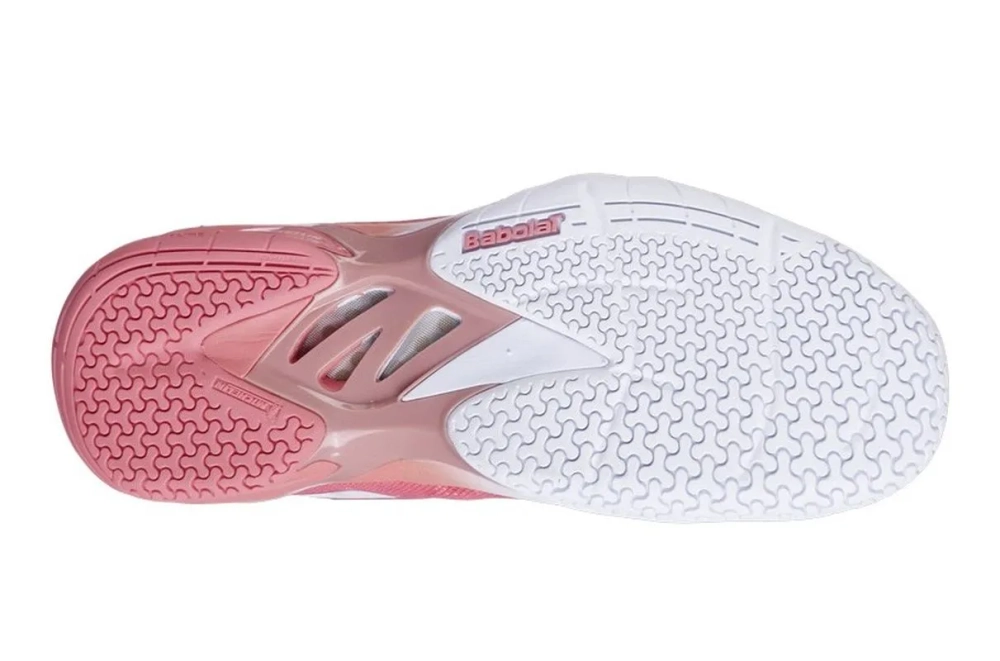 Женские кроссовки для бадминтона/сквоша Babolat Shadow 4 - shell pink/white