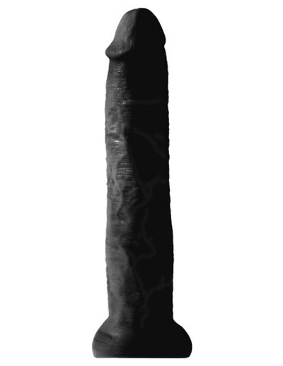 Фаллоимитатор-гигант на присоске черный King Cock 13" Cock Black (Цвет: черный)