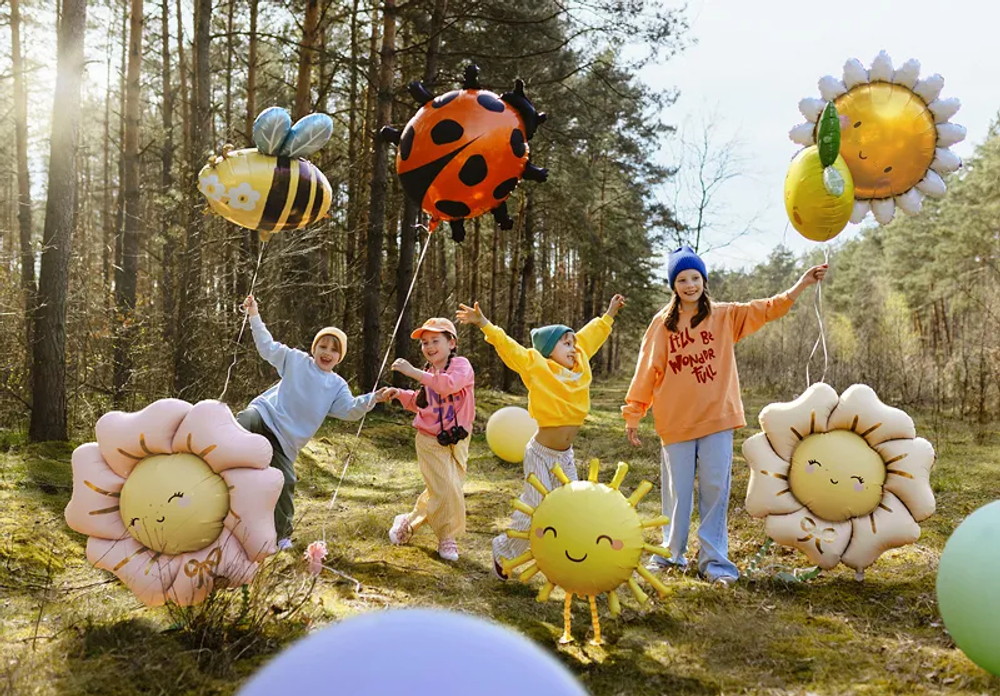 Шар "Божья Коровка" (85х83 см)