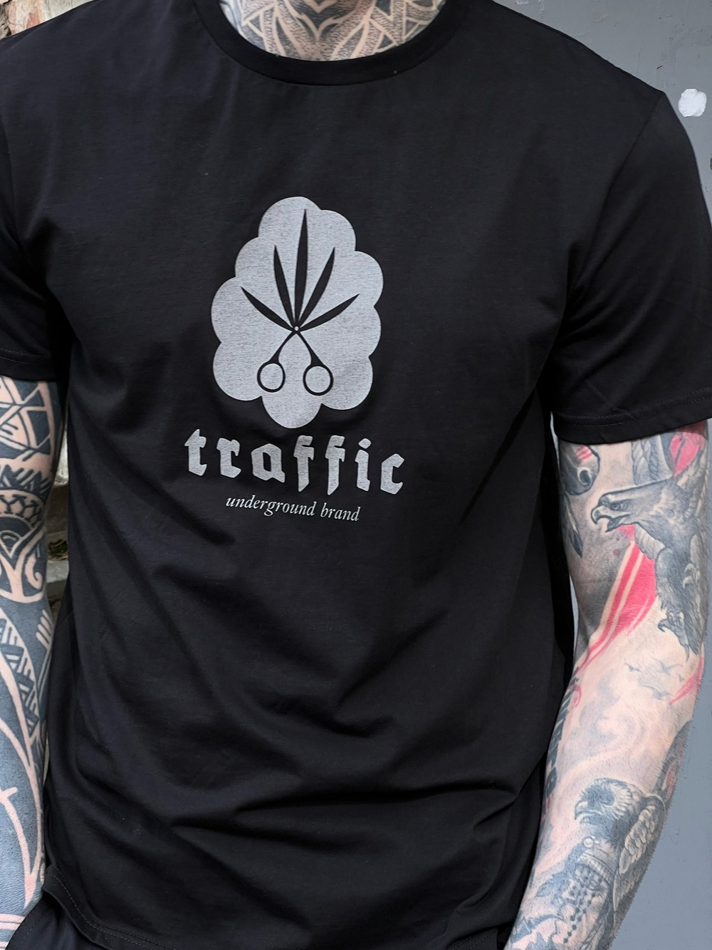 Футболка TRAFFIC Logo Refl Чёрный