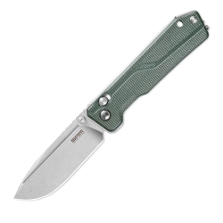 Нож складной SRM 7228B-MG Rubik Large Stonewash (14C28N, Green Micarta)