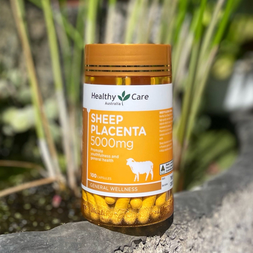 Овечья плацента 5000 мг. для поддержания молодости и здоровья Sheep Placenta 5000 mg, Healthy Care Australia