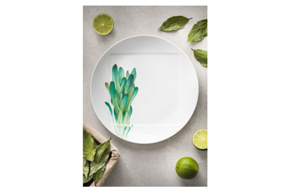 Тарелка обеденная 27см Noritake Овощной букет Горчица