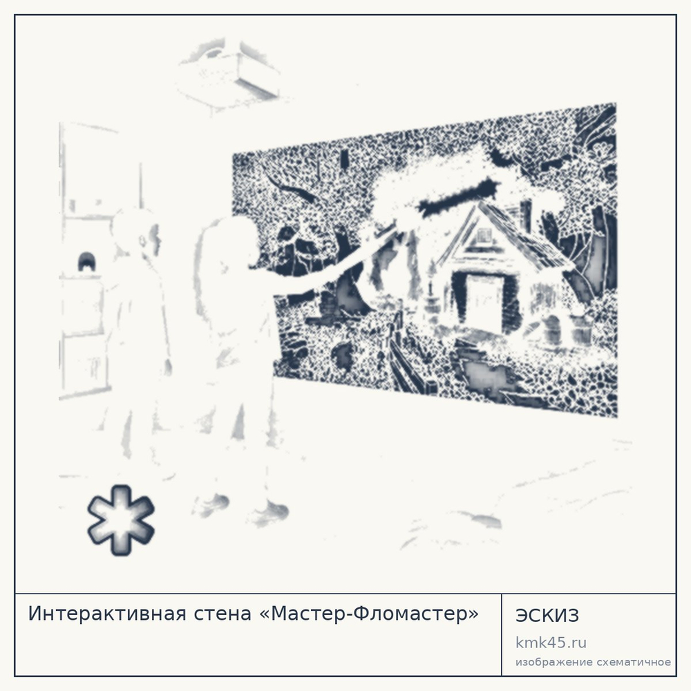 Эскиз: Интерактивная стена «Мастер-Фломастер»
