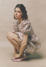 Платье Metallic pink