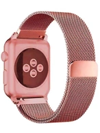 Ремешок Gurdini Milanese Loop (миланский сетчатый-11) Apple Watch 38mm/40mm Rose Gold
