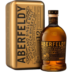 Виски Aberfeldy 12 Y.O. 0,75 л. в металлической коробке