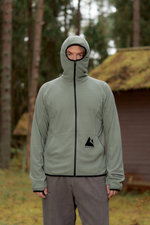 Худи Called a Garment Grid-Tex Hoodie "Olive Grey"
