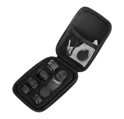 Набор объективов для смартфона Levenhuk Lens S10 в черном чехле с сетчатым карманом внутри