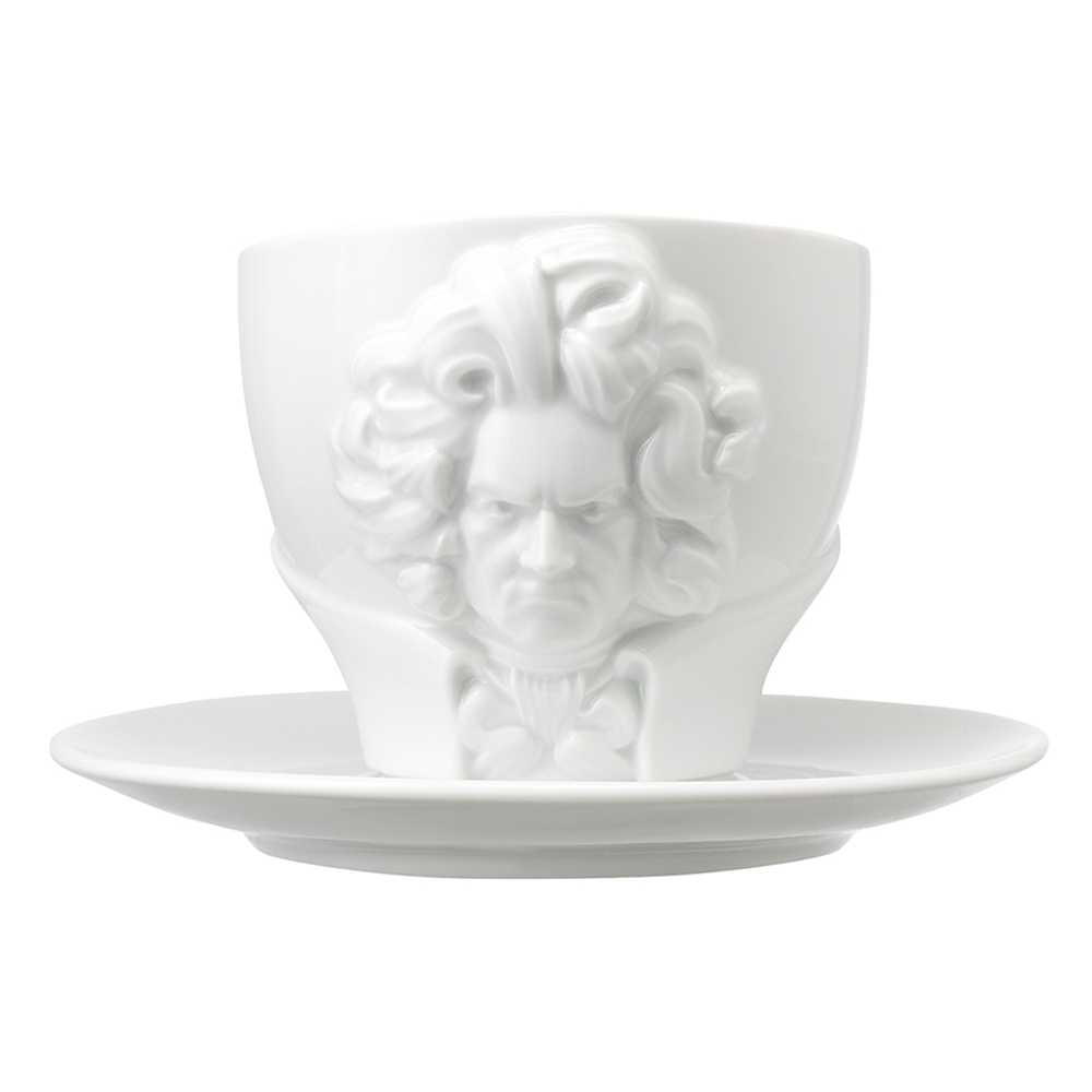 Чайная пара 260мл Talent Ludwig van Beethoven белая