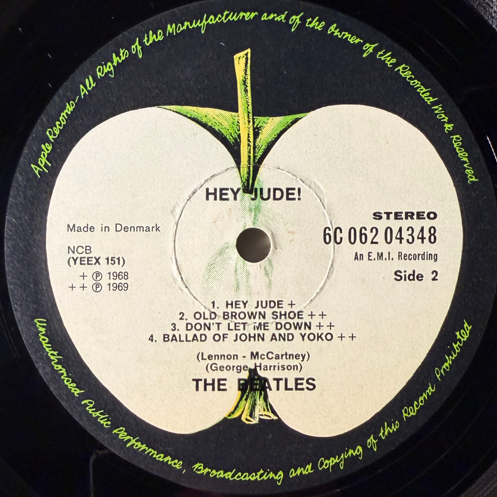The Beatles ‎– Hey Jude (Дания 1970г.)