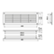 Решетка накладная 460х125 мм ZERNBERG МВ 450/2