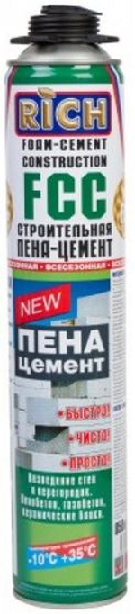 Пена-цемент "RICH" ПРОФ, 850мл. (12шт)