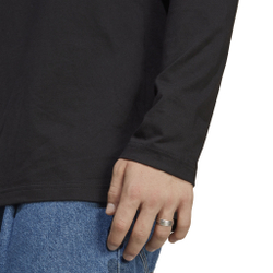 Мужское теннисное поло adidas Essentials Long-Sleeve Top Long Sleeve Men - Black, White