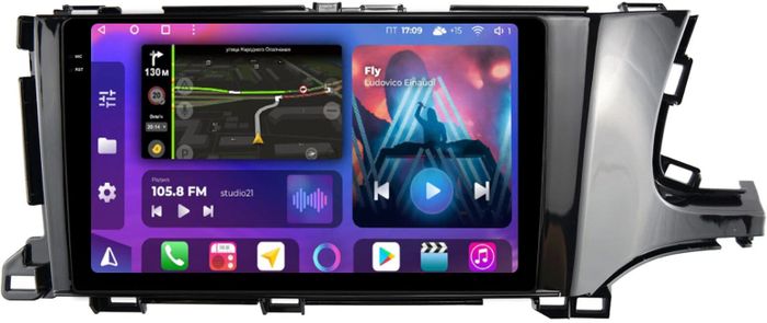 Магнитола для Honda Shuttle 2 2015-2023 - FarCar BM9-2K-9517 монитор 9.5" 2K QLED на Android 14, Быстрая, CarPlay, 4G SIM-слот