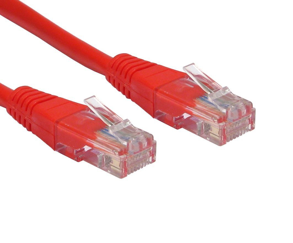 Патч-корд Ripo UTP Cat 5E, RJ45, 0,5 m (красный)