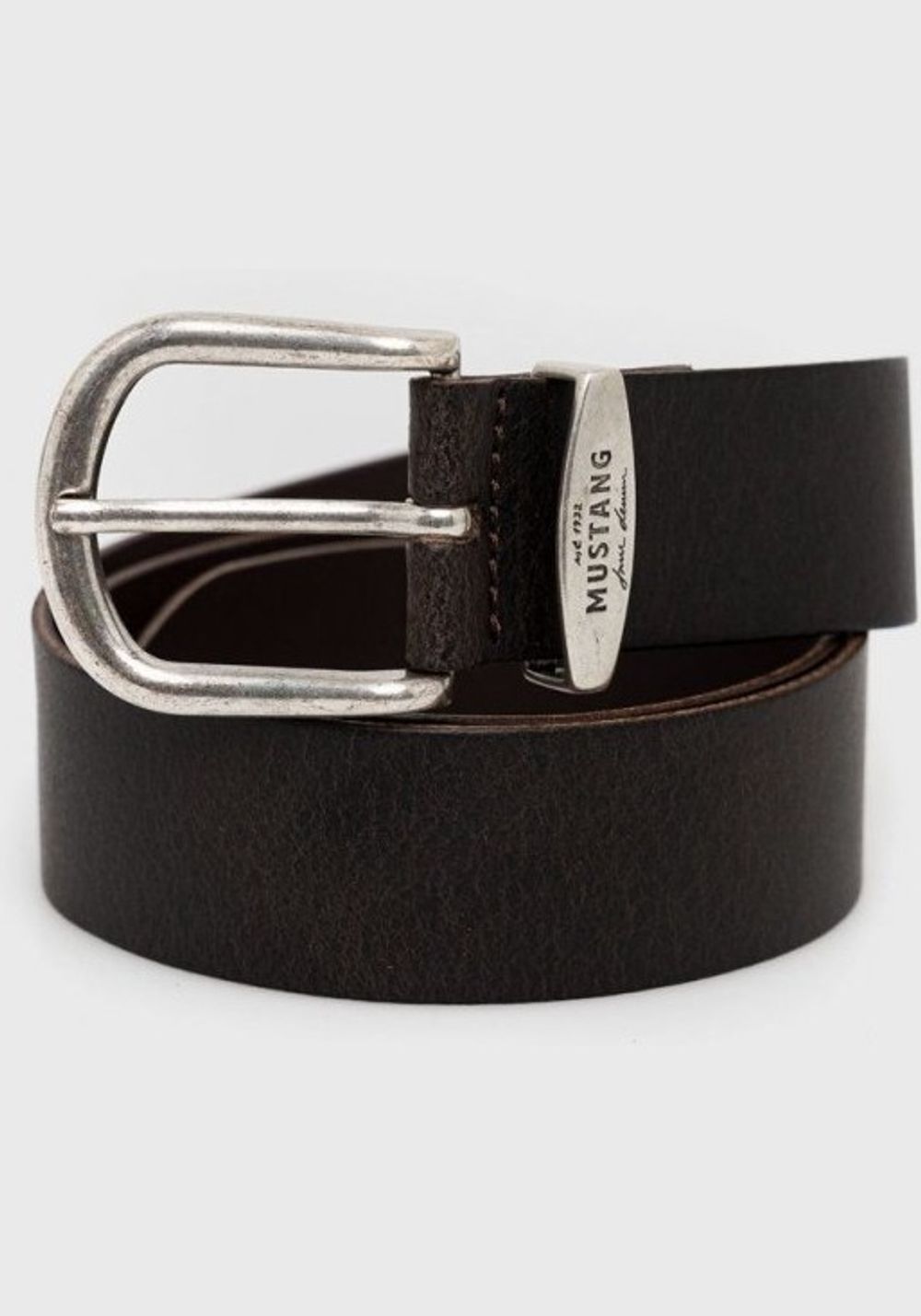 Ремень 35 mm with metal loop and buckle in polished silver MW3074L14-0790