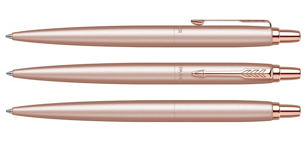 Подарочный набор: Jotter XL SE20 Monochrome в подарочной упаковке, цвет: Pink Gold, стержень Mblue и Ежедневник недатированный черный с золотис