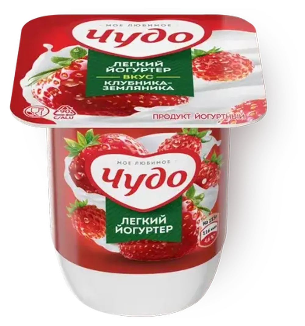 Продукт йогуртный Чудо Клубника-Земляника 2.5% 115г