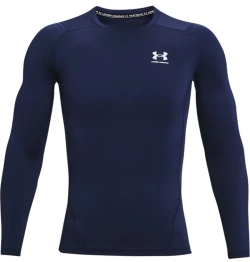 Компрессионная одежда Under Armour HeatGear Armour Comp Long Sleeve - midnight navy/white