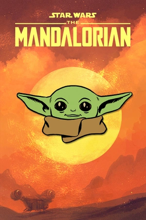 Металлический пин «Star Wars The Mandalorian: Grogu»