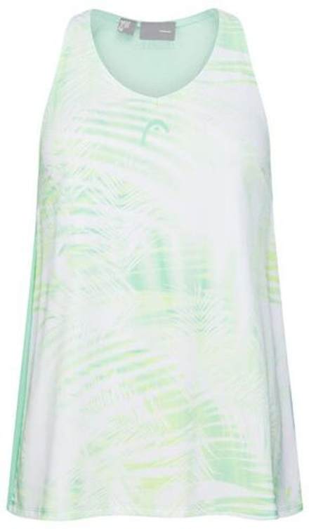 Топ теннисный Head Agility Tech Tank Top - pastell green/print vision
