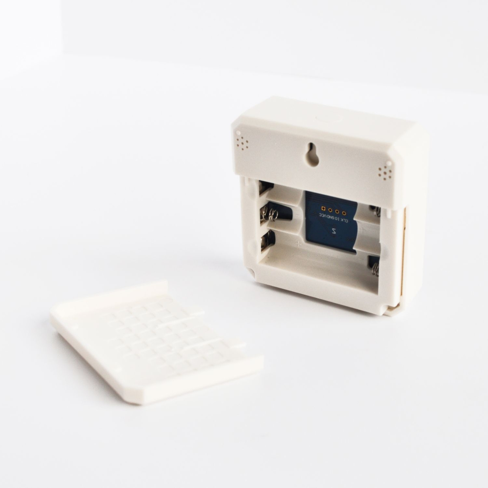 Умный Zigbee датчик температуры и влажности Tuya с дисплеем, Smart (Белый/черный)