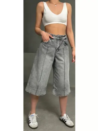 Шорты джинсовые удлиненные Багги baggy